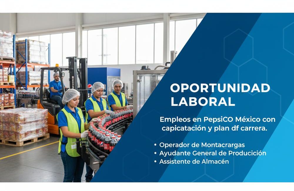 Empleos en PepsiCo México con capacitación y plan de carrera