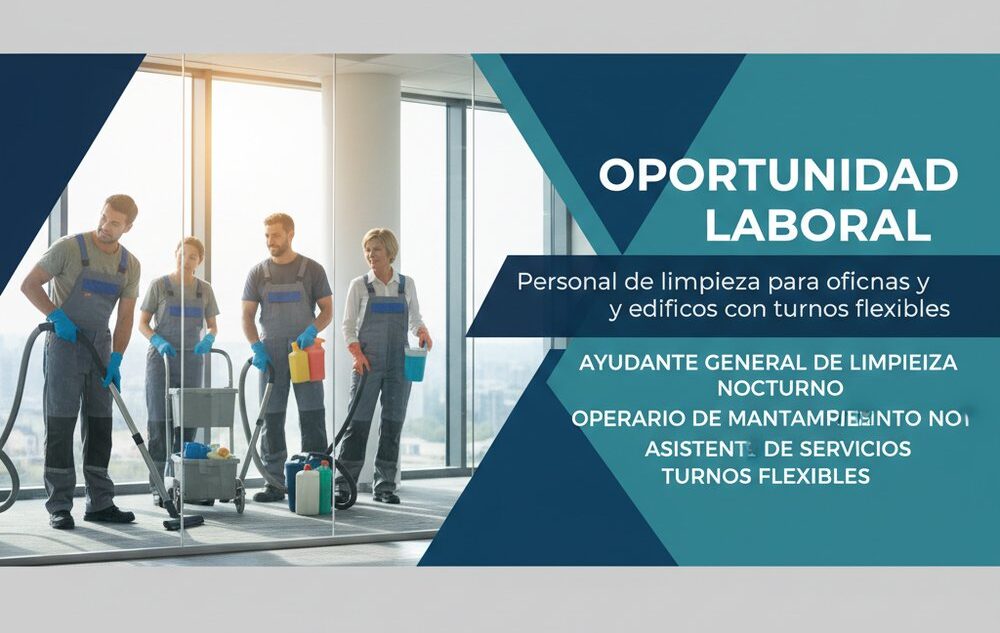 Lee más sobre el artículo Personal de limpieza para oficinas y edificios con turnos flexibles