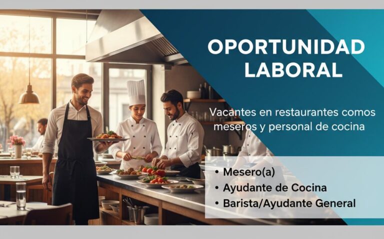 Lee más sobre el artículo Vacantes en restaurantes como meseros y personal de cocina